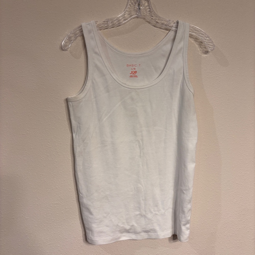 Joe Fresh Women’s Basic White Tank Top SZ Large